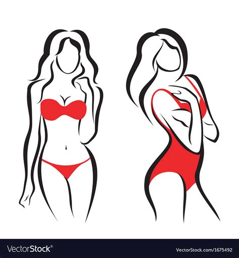 Sexy Woman Silhouettes Royalty Free Vector Image