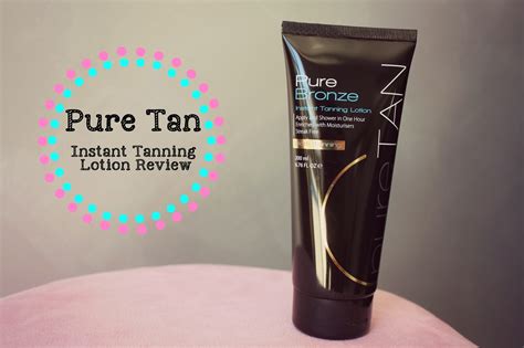 australian beauty review pure tan instant tanning lotion review