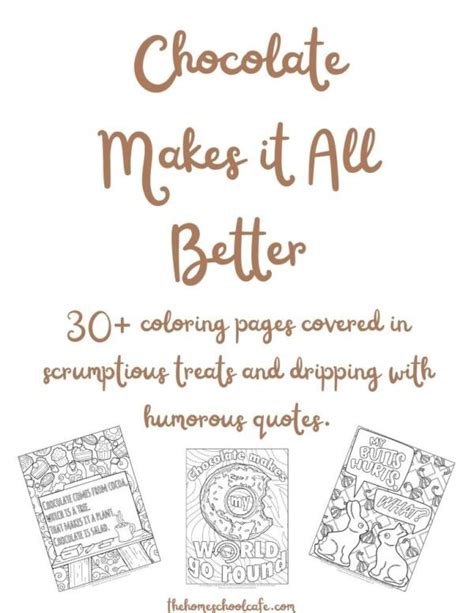 chocolate coloring pages  homeschool cafe