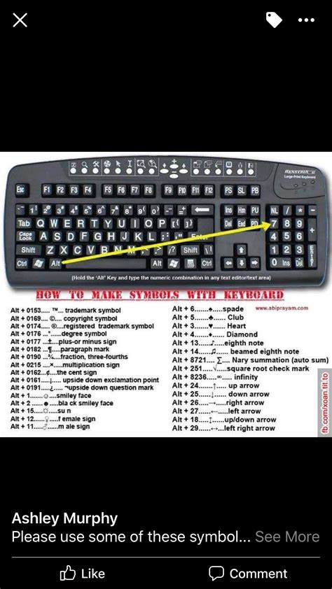 pin  diana ford  school  keyboard symbols life hacks list