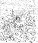 Runequest Coloring Book sketch template