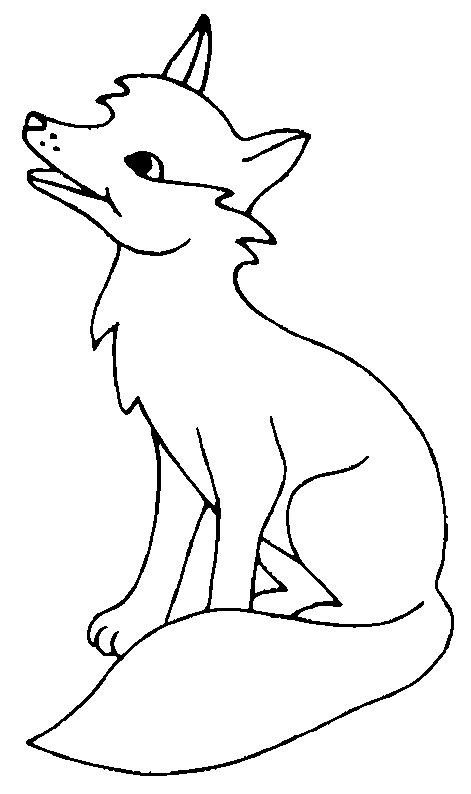 fox coloring pages coloringpagescom