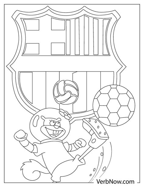 fc barcelona logo coloring pages