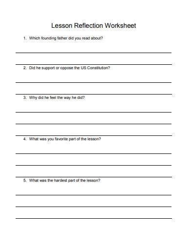 reflections practice worksheet answers
