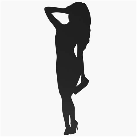 woman silhouette 3d model