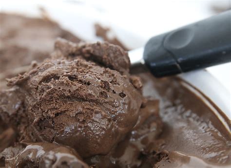 homemade dark chocolate fudge ice cream   autumn