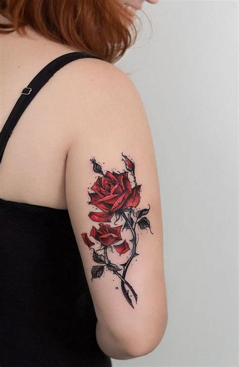 meaningful rose tattoo designs cuded rose vine tattoos rose