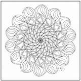 Coloring Mandala Relaxation Coloringhome sketch template