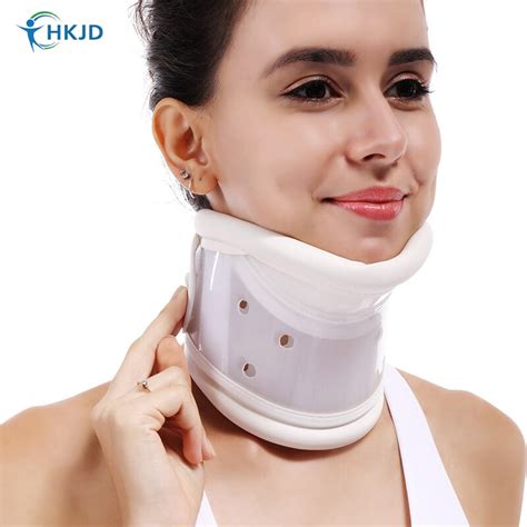 medical cervical neck brace collar  chin support  stiff relief