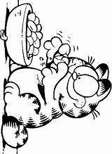 Garfield Coloring Pages Trailers Movie Print sketch template