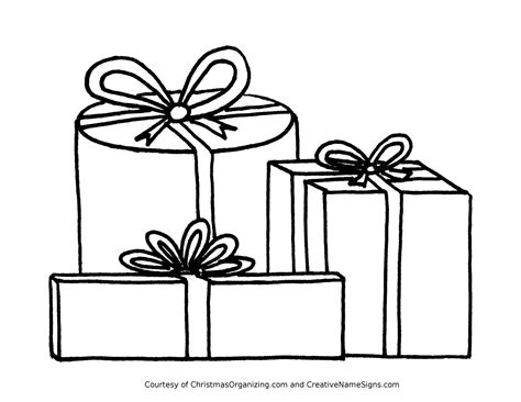 presents stocking design christmas present coloring pages