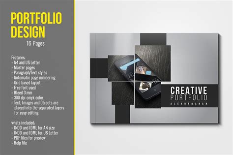 portfolio template brochure templates creative market