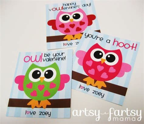 cuteowlvalentinecardprintable  valentine cards owl