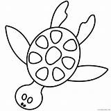 Turtle Coloring4free Coloring Pages Outline Printable Related Posts sketch template