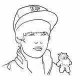 Justin Bieber Pages Colouring Coloring sketch template