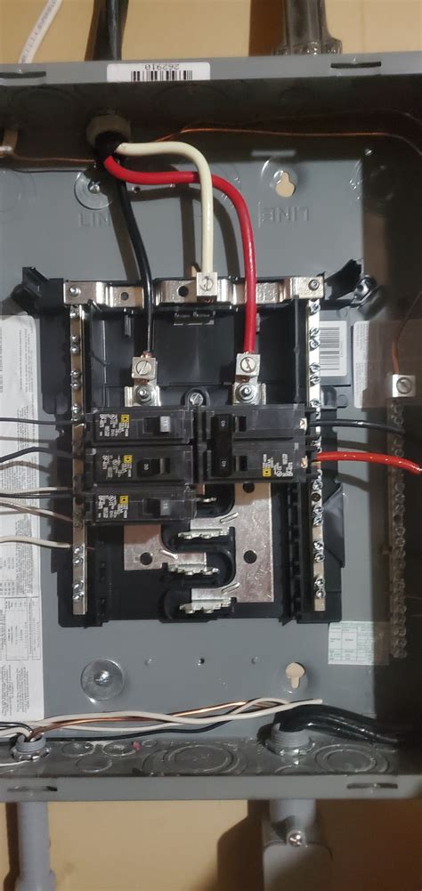 electrical panel  amp breaker feeding  subpanel   nude