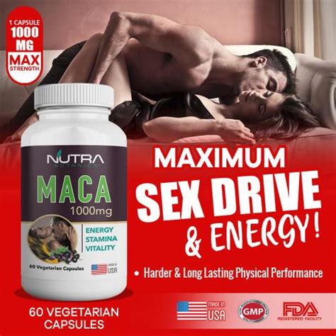 organic peruvian maca 1000mg male enhancement boost energy stamina