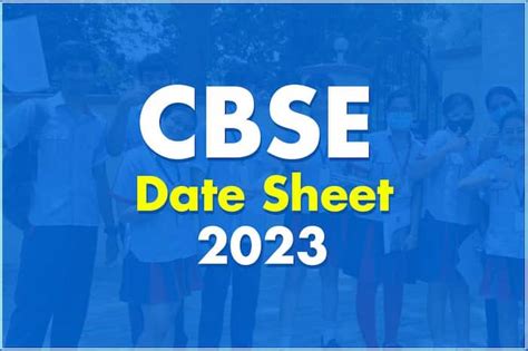 cbse board exam date sheet 2023 board likely to release class 10 12