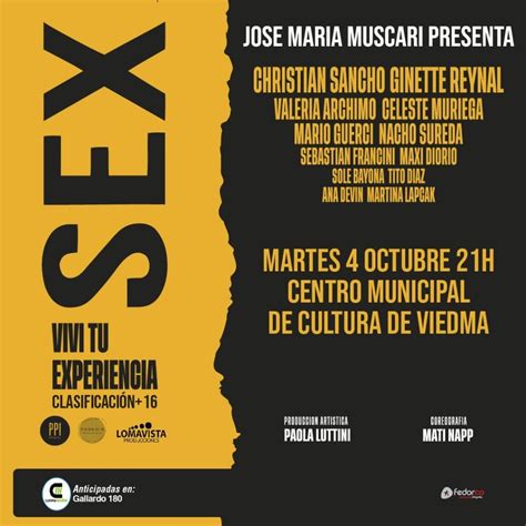 Llega Al Centro Cultural ”sex Viví Tu Experiencia” De José María