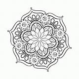 Coloring Adult Mandala Pages Adults Printable Pdf Print Flower Paisley Zentangle Clipart Coloring4free Sheet Lotus Pattern Color Detailed Vector Books sketch template