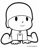 Pocoyo Coloring Pages Sitting Colouring Color Popular Library Clipart Coloringhome Kifesto sketch template