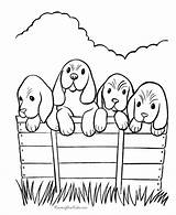 Dogs Printable Coloring Pages Dog Puppies Color Print Colouring Ausmalbilder Puppy Hunde Para Animal Four Kids 0a53 Twins Basket Printables sketch template
