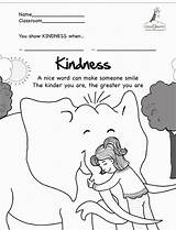 Coloring Kindness Pages Popular Coloringhome sketch template