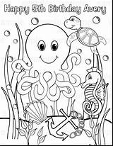Sea Coloring Pages Ocean Animals Life Creatures Animal Print Printable Adult Under Beach Detailed Marine Color Realistic Drawing Cloudy Meatballs sketch template