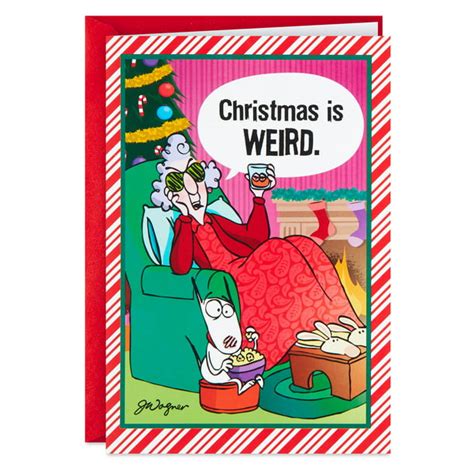 hallmark funny christmas card maxine christmas  weird walmart