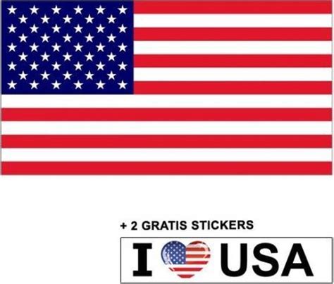amerikaanse vlag met  gratis amerika stickers bolcom