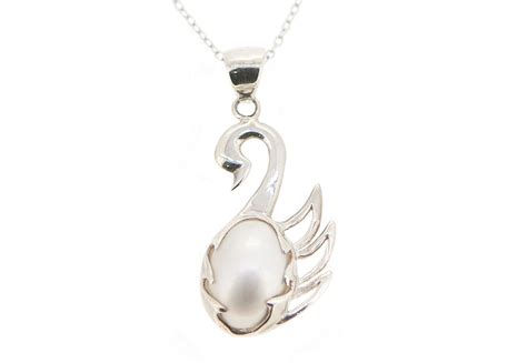 sterling silver swan necklace obsessions  weybridge
