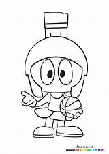 Jam Marvin Martian Goon Lebron Tunes Speedy Looney Gonzales Mamba sketch template