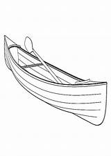 Coloring Canoe Pages Boat Popular sketch template