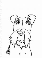 Terrier Airedale sketch template