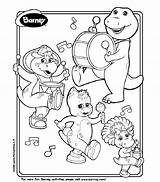Barney Coloring Bop Baby Printable Bj Pages Playing Friends Birthday Party Instruments Kids Books Color Colouring Sheets Hubpages Games Fun sketch template
