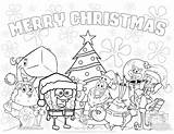 Coloring Christmas Spongebob Pages Printable Printables Friends Kids Color Drawing Season Holiday Sheets Print Computer Disney Rocks Celebration Right Click sketch template
