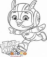 Wing Penny Kidocoloringpages Cheep Chirp Speedy Brody sketch template