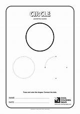 Geometric Shapes Circle Coloring Pages Kids Cool Figures Basic Print sketch template