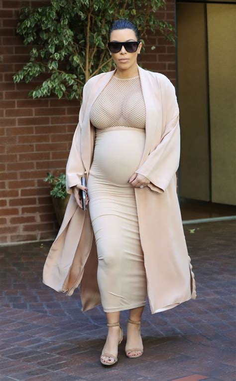 pregnant kim kardashian out in beverly hills 09 27 2015