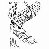 Isis Egypte Egypt Egipat Egyptien Deity Coloriages Egipcios Bojanke Gratuit Designlooter Dibujos Tatouage Ancienne Anubis Momjunction Sphinx Cleopatra Egipcio sketch template