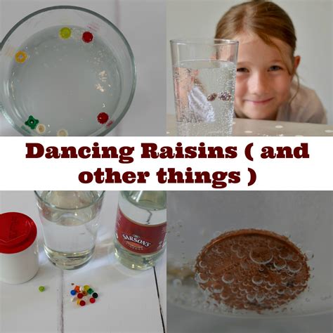 make a raisin dance baking soda experiment