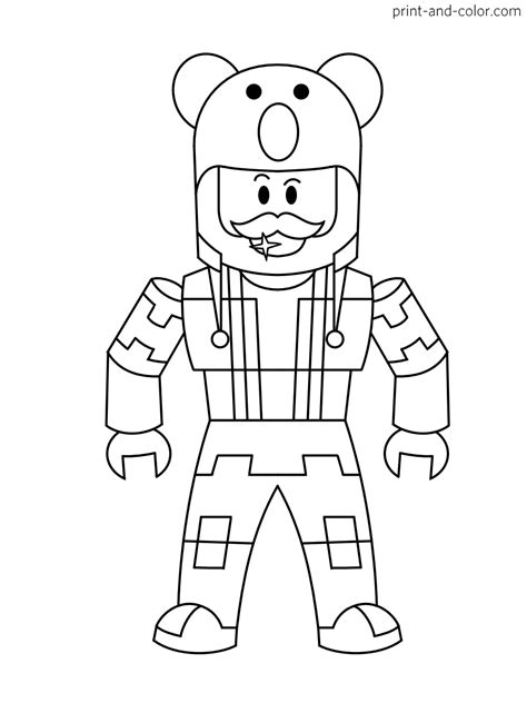 roblox coloring pages print  colorcom