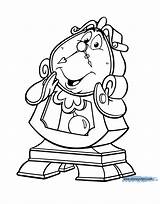 Coloring Pages Disney Belle Princess Printables Beast Cogsworth Beauty Invitations Princesses Clipart Face Troll Disneyclips Stationary Cards Mrs Potts Tags sketch template