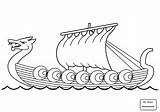 Wikingerschiff Wikinger Getdrawings Ausmalbild Barco Vikingo Norway Basteln Kindern Vikingos Colorear sketch template