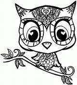 Coloring Pages Owl Girl Girls Cartoon Popular sketch template