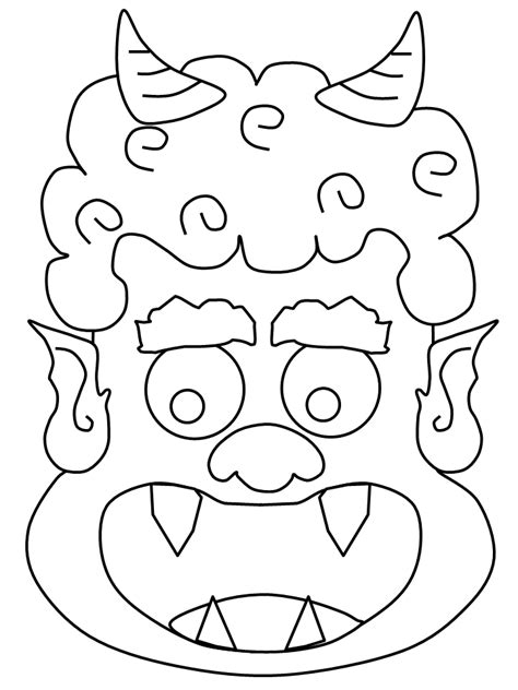 oni coloring pages  kids coloring book  coloring pages