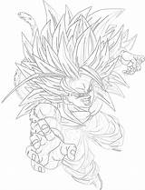 Goku Ssj5 Af Linear Deviantart sketch template