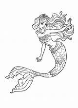 Mermaid Barbie Coloring Tale Pages Print Color Search Again Bar Case Looking Don Use Find sketch template