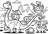 Coloring Dinosaurs Kids Pages Family Color Print Children Brachiosaur Printable sketch template