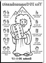 Commandments Commandment Sheets Bible Moses God Shalt Thou Emojis Maze Lie Insertion sketch template